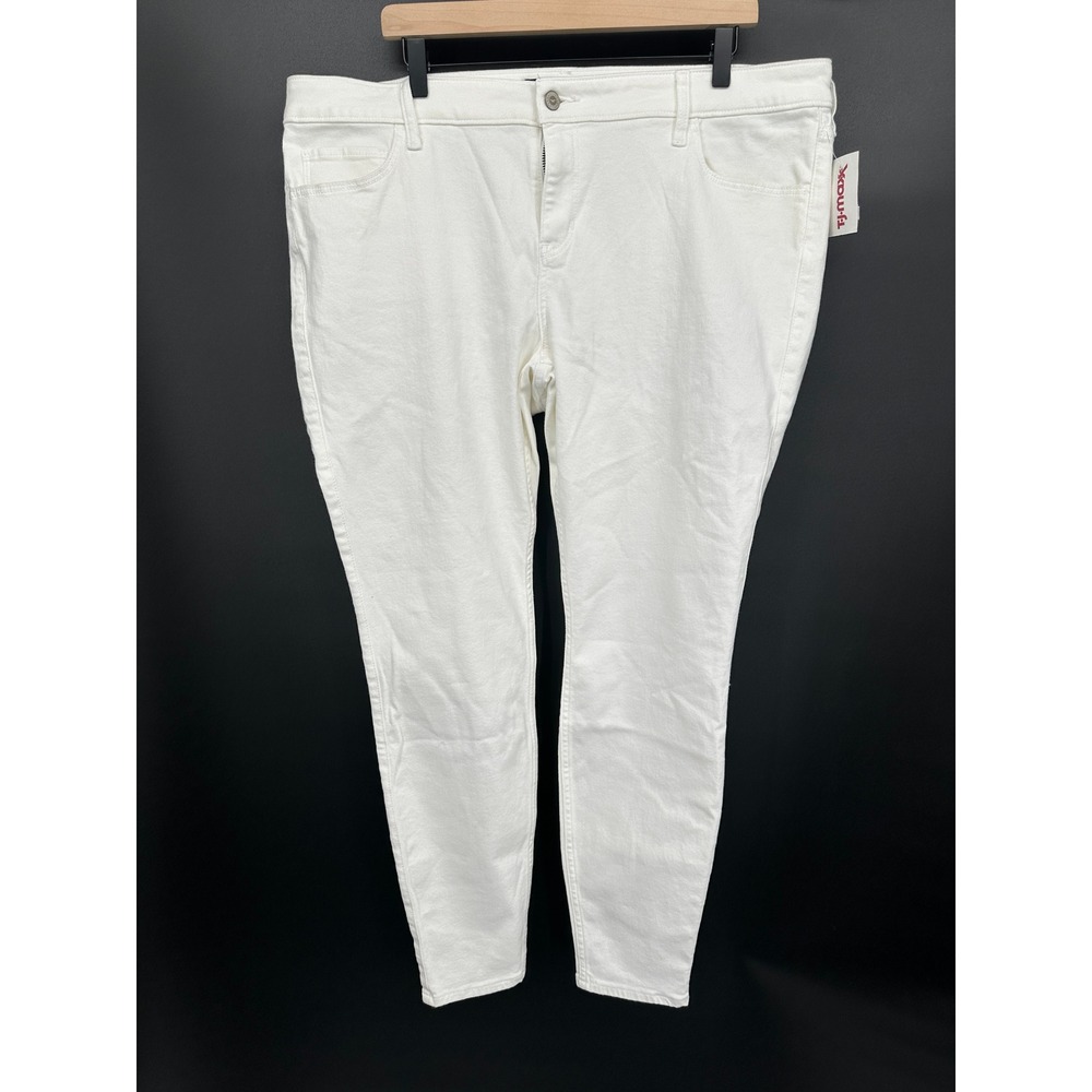 Hollister Skinny Jeans Women 18 White Like New Stretch Denim Classic Fit
